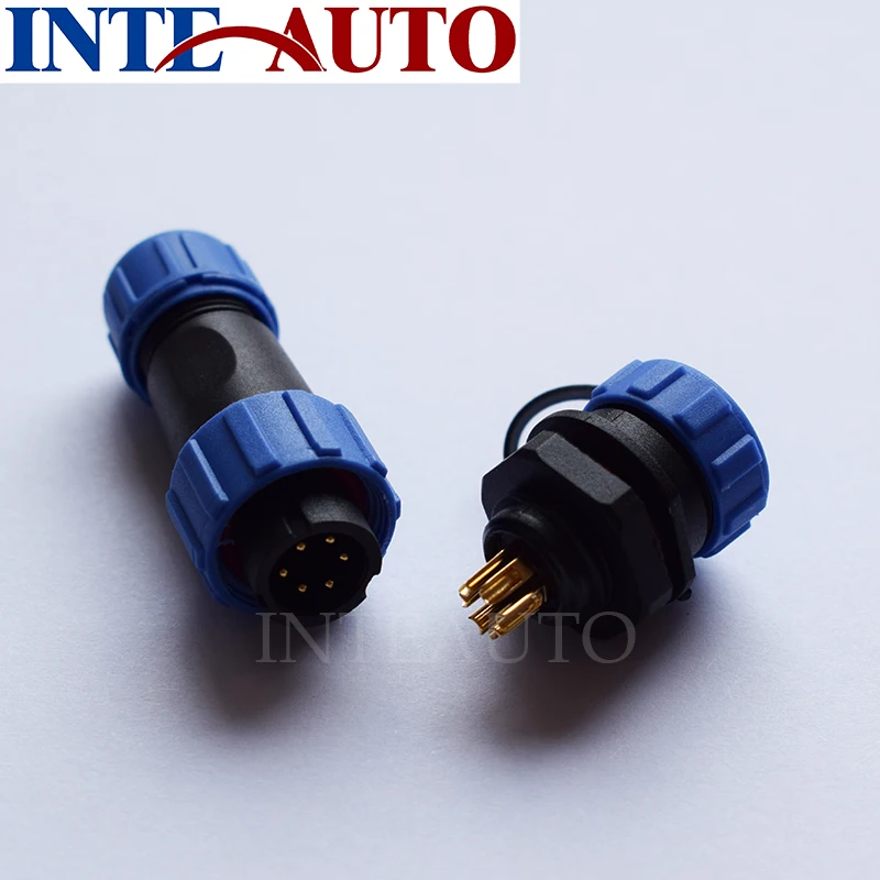 Разъем совместимый с серией SP1310 6-контактные Водонепроницаемые кабельные