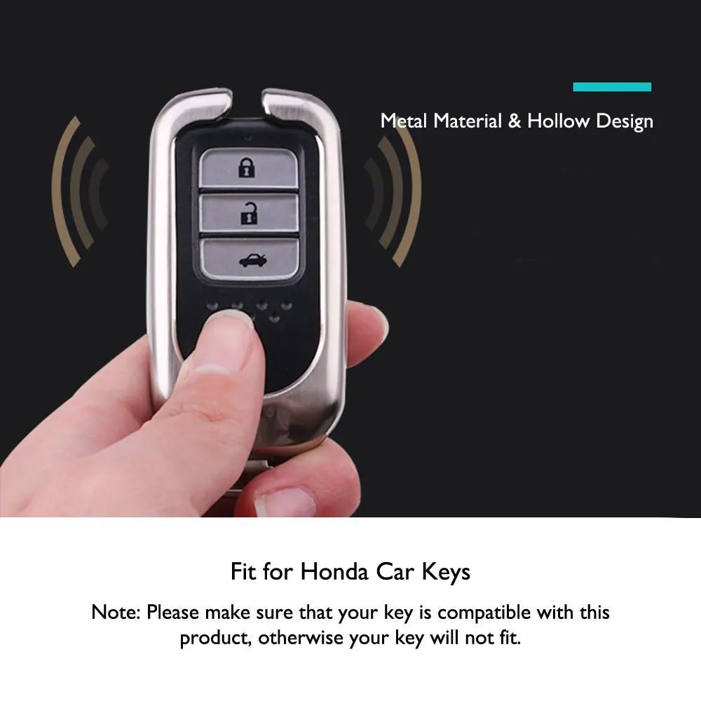 Цинковый сплав чехол для автомобильного ключа Honda Civic 2017 2018 подходит Accord Jazz CRV