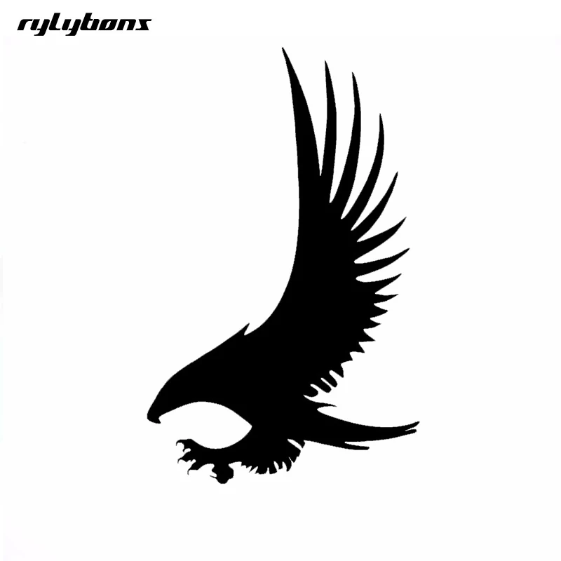 Rylybons 1 шт. автомобильный Стайлинг Eagle с расправленными крыльями окна автомобиля