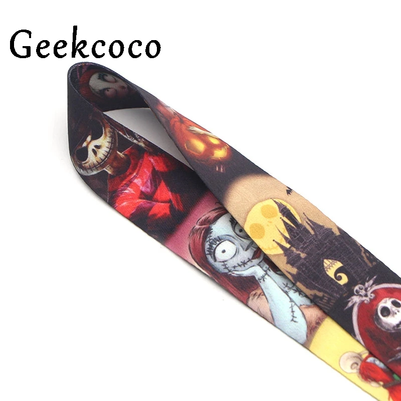 The Nightmare Before Christmas keychain Accessories Safety Breakaway Phone ID Badge Holder keys Straps Neck lanyard Camera J0279