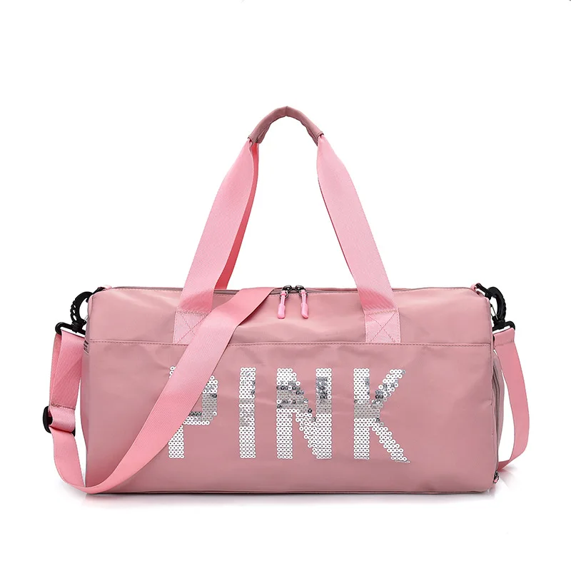 Pink DIGERUI, водонепроницаемая женская сумка для спортзала, Женская походная сумка для йоги, дорожная сумка, сумка на плечо, спортивная женская сумка для тренировок, сумка для багажа - Цвет: Pink