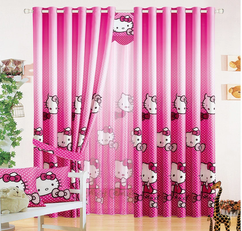 Детские занавески для девочек розовые hellokitty отелей Hello Kitty|Занавески| |