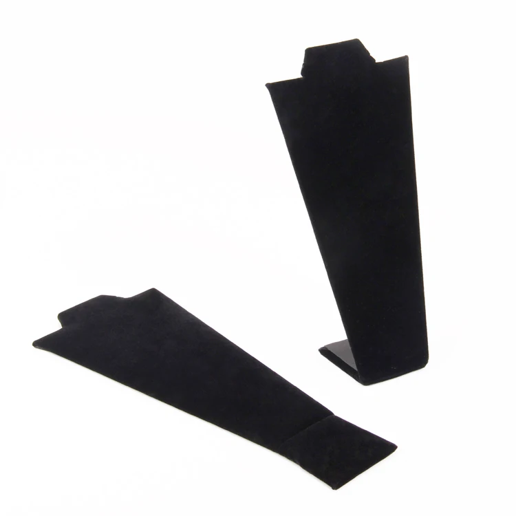 TONVIC 4 шт. черный бархат модные ювелирные изделия дисплей для ожерелья держатель