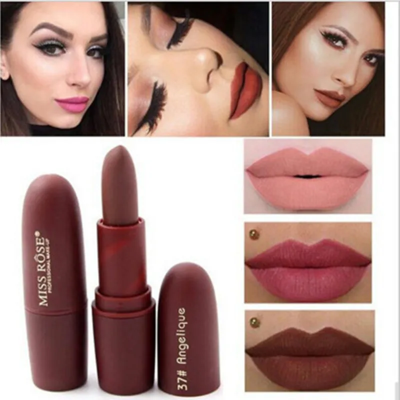 Brand lips Matte Moisturizing Lipgloss Makeup Lipsticks Lip Stick Waterproof Lipstick Mate Make up |