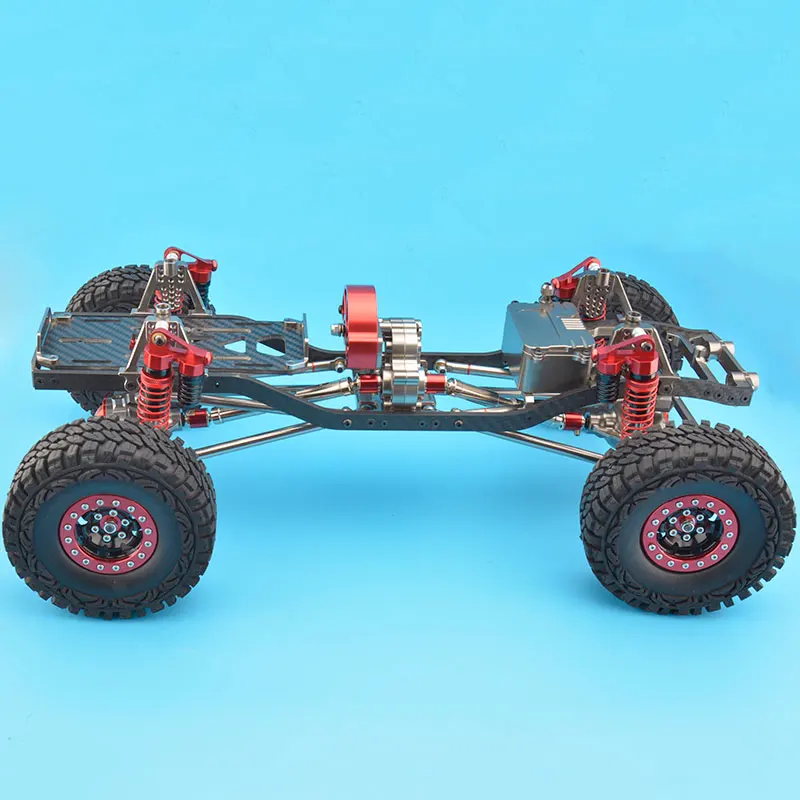 RC CNC сплав SCX10 шасси карбоновая рама масштаб 1/10 4WD Rock Crawler комплект в сборе | Игрушки