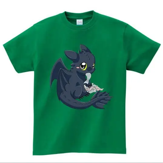 green childreT-shirt Карманная беззубистая футболка для мужчин, милые топы, Как приручить дракона, футболки с героями мультфильмов, летняя одежда, хлопковая Футболка MJ - Цвет: green childreT-shirt