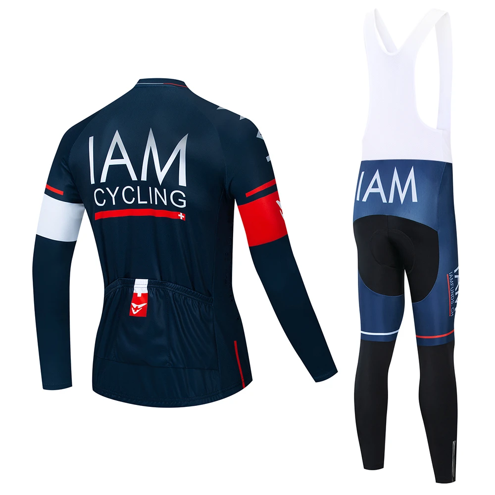 Мужская длинная велосипедная майка IAM team jumbo желтая дышащая одежда для езды на