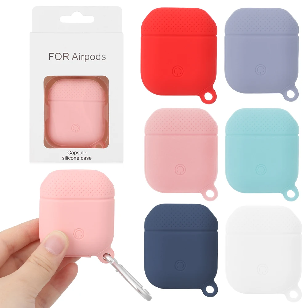 Силиконовый чехол, наушники для Apple Airpods, чехол, Bluetooth, беспроводные наушники, защитный чехол, коробка для Air Pods, наушники, сумка