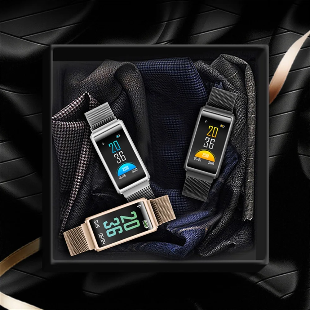 696 Smart R02 Bracelet Sleep Monitor Fitness Tracker Heart Rate Blood Pressure Smartband Color Screen Band | Электроника