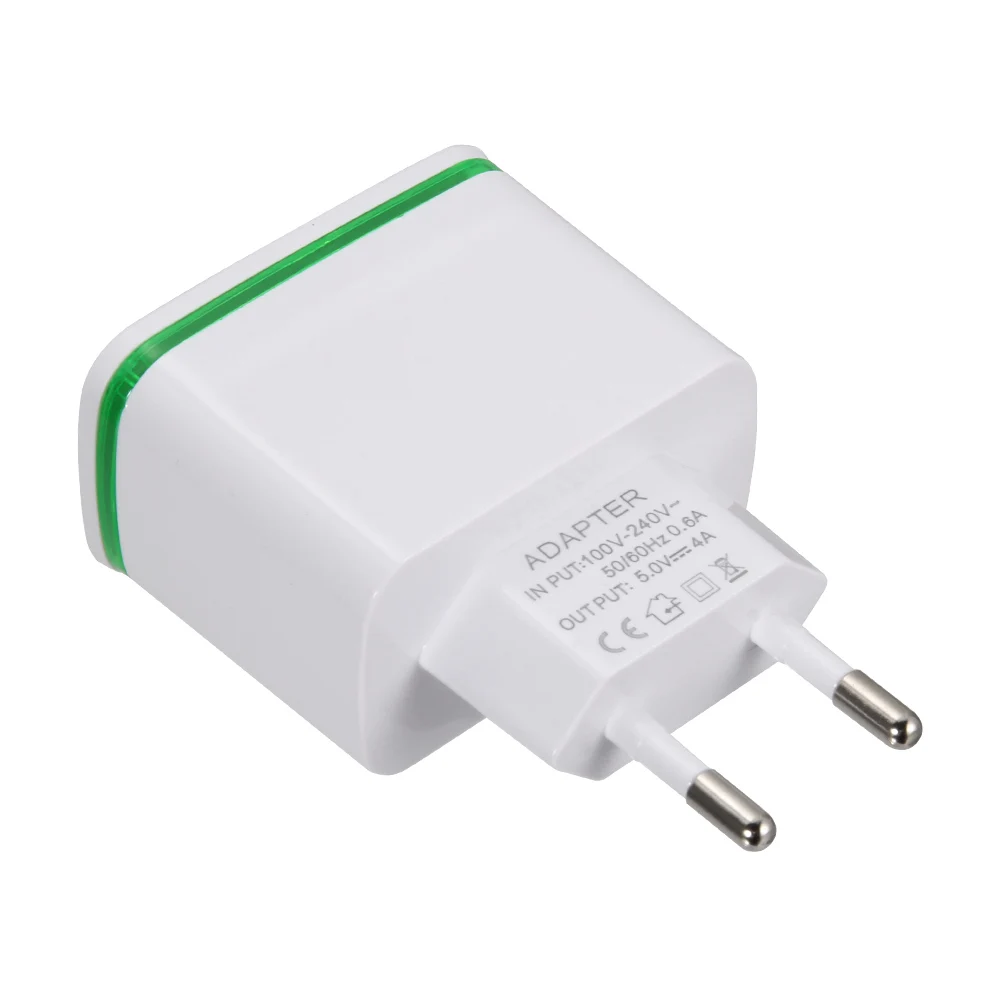 4 порта светодиодное зарядное устройство USB 5В 2А настенный адаптер HSJ 19 для