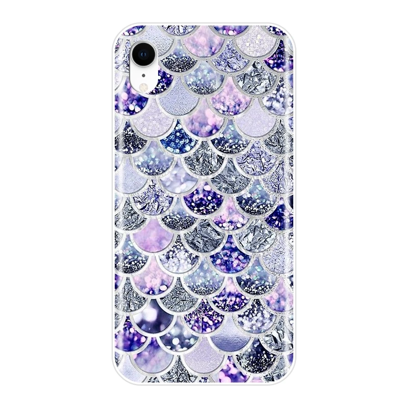 Phone Case For Apple iPhone 6 S 6S 7 8 X XR XS Max Fish Scale Luxury Silicone Soft Back Cover Plus | Мобильные телефоны и