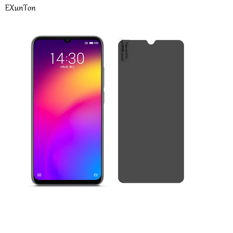 Закаленное стекло EXUNTON для Meizu Note 9 защита экрана от шпионов Антибликовая защитная
