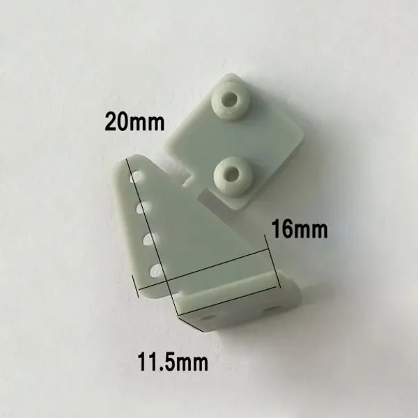 10 шт. пластиковый треугольный сервопривод серый белый прозрачный 20x16x11 5 мм для