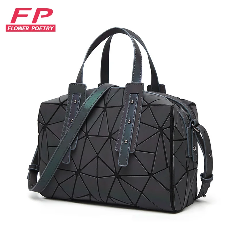 

2022 Fashion Zipper Bao Bags Women Luminous sac Bag Tote Female Geometry Shoulder Bags Saser Plain Folding Handbags Bag Bolasa