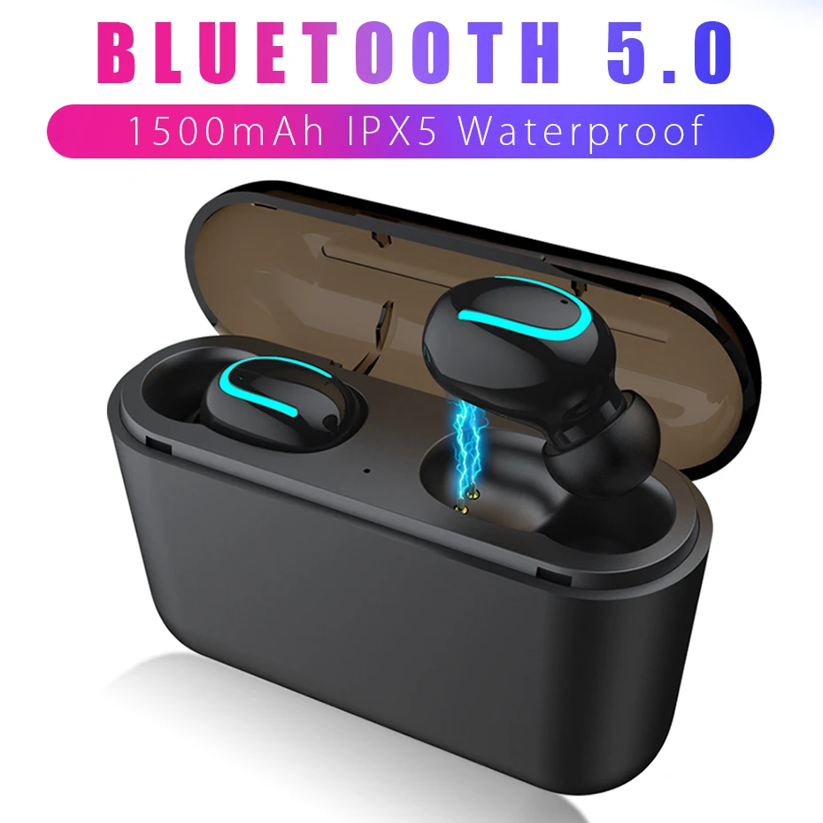 ANBES Bluetooth 5 0 наушники TWS беспроводные спортивные HBQ Q32 гарнитура Мини игровые PK