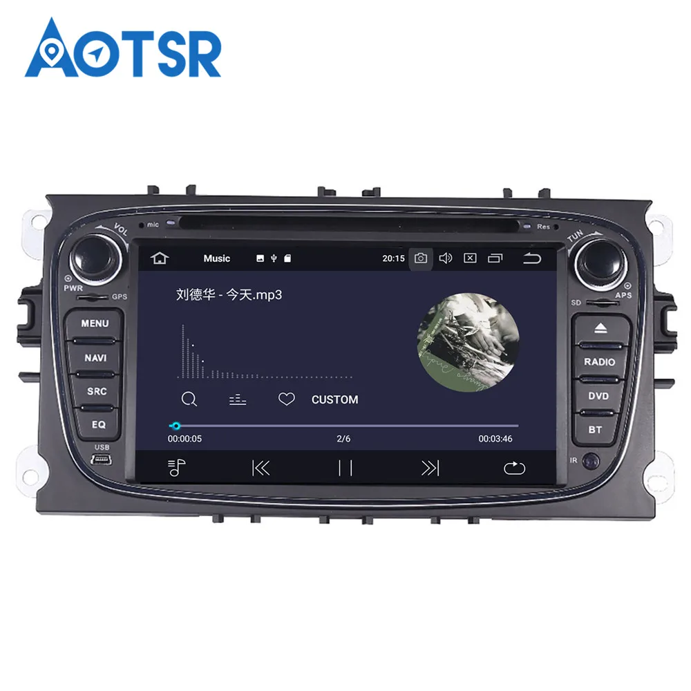 Автомобильный DVD плеер 8 ядер Android 9 0 GPS навигация для FORD/Focus/S MAX/Mondeo/C MAX Galaxy