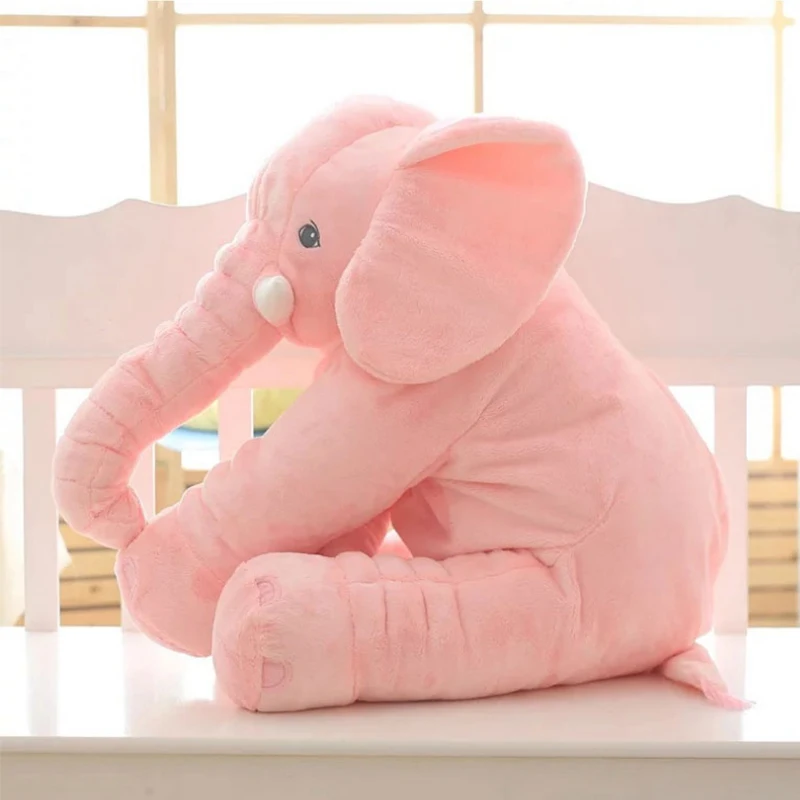 Мультяшный 60 см большой плюшевый слон игрушка детская подушка для сна мягкая