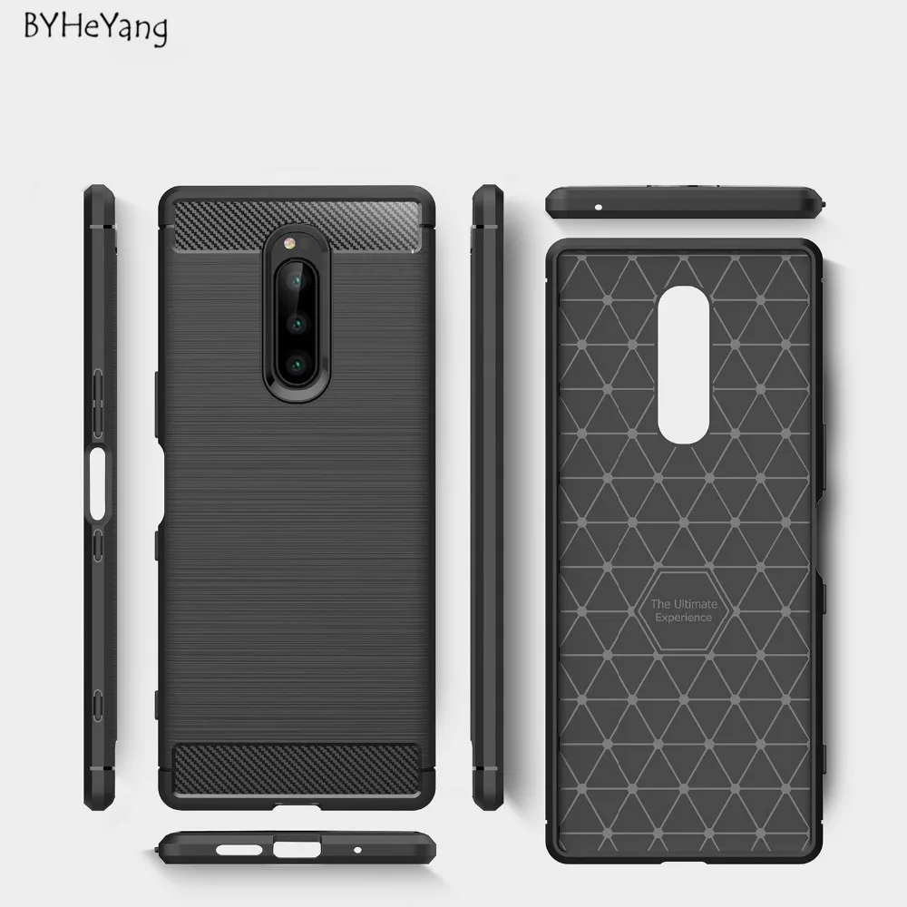 Для sony Xperia XZ4 чехол для Fundas мягкий из силиконового материала TPU углеродного