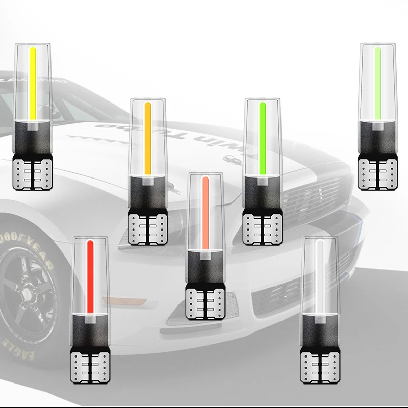 2 шт. новейший W5W led T10 cob стеклянный автомобильный светильник, светодиодный светильник с нитью, автомобильный светильник для чтения, купольная лампа, лампа DRL для автомобиля, Стайлинг 12 В