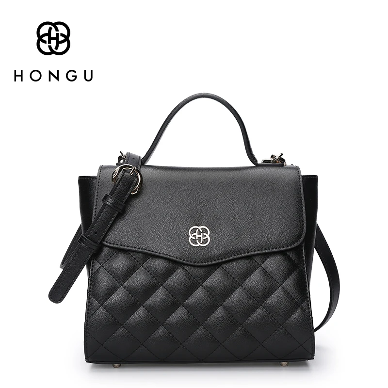 HONGU Женские портфели из натуральной коровьей кожи женские сумки на плечо