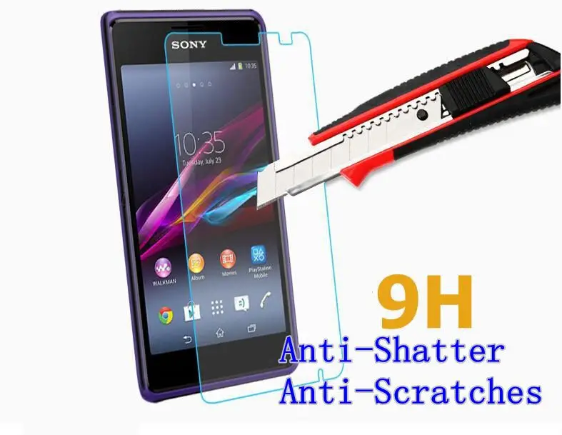 Лучшая пленка из закаленного стекла для Sony Xperia E1 E3 E4 E4g E5 стеклянная D2004 D2203 E2104 E2003