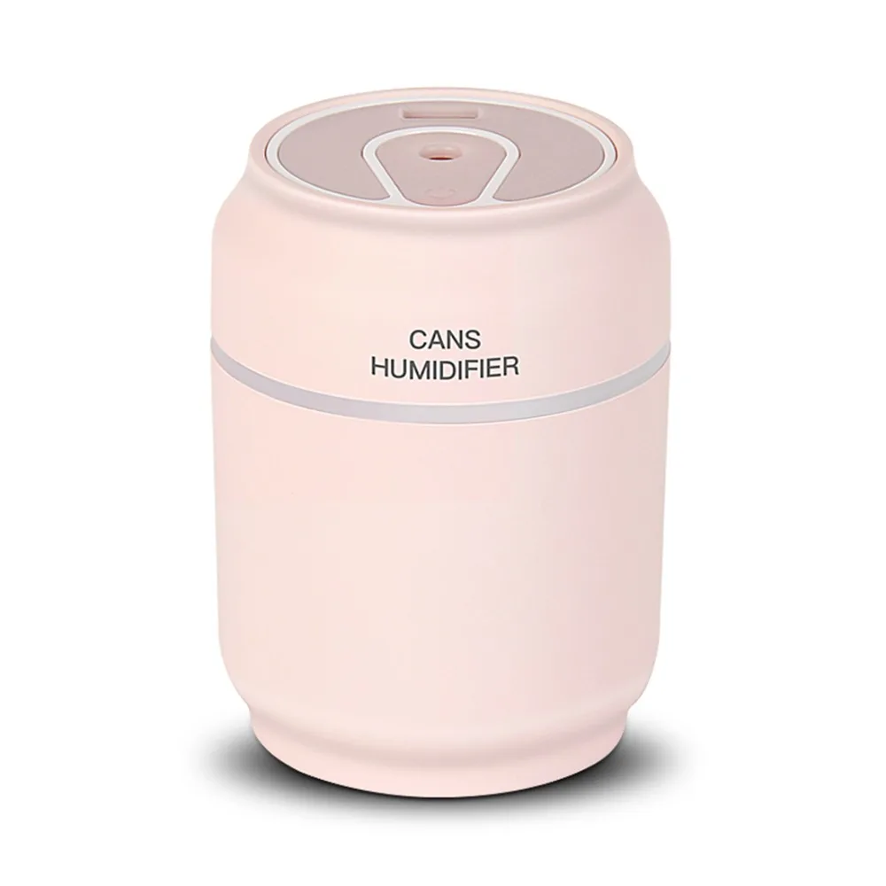 3 in 1 200ml USB Can Shape Air Humidifier 7 color LED Aroma Lamp Essential Oil Diffuser mist maker fogger with Mini Fan Valentin | Бытовая