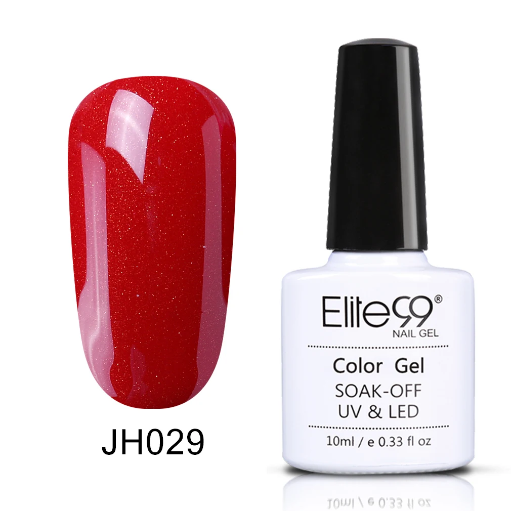 JH029 Elite99 10 мл винно-красный Гель-лак для Ногтей Стойкий лак для ногтей Гибридный впитывающий желтый УФ-гель для ногтей базовый топ для маникюра - Цвет: JH029