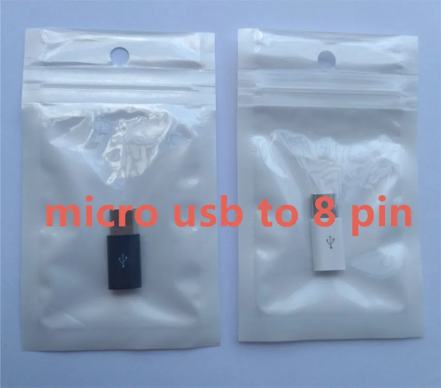 Адаптер для зарядки и передачи данных с Micro USB на 8pin/Type C конвертер iPhone MacBook Nexus 5X 6P