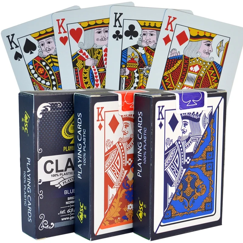 Новый шаблон баккара Пластик Водонепроницаемый игры карты Texas Hold'em Poker