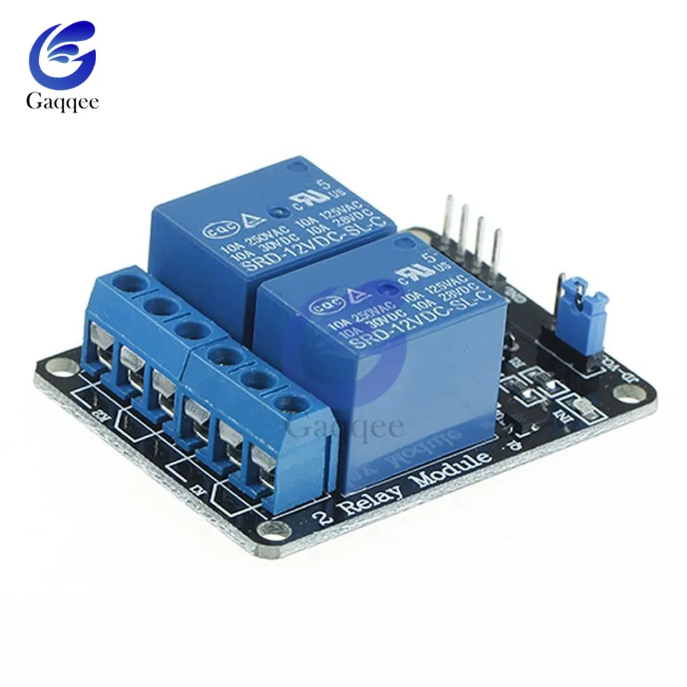 DC 5V 2 канальный релейный модуль с оптомуфтой-изолированный для Arduino Raspberry Pi MEGA 2560 DSP
