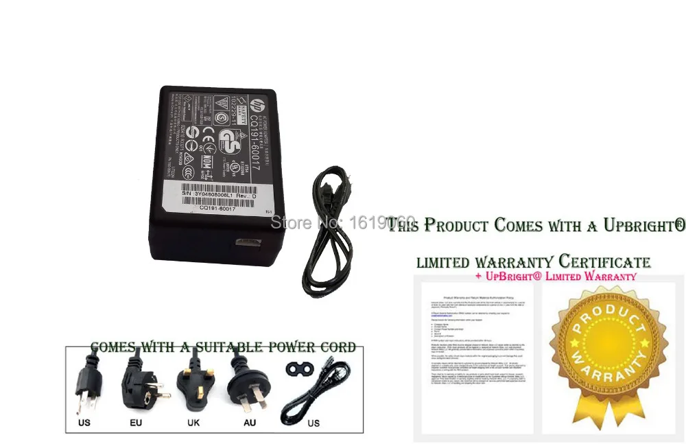 UpBright новый адаптер переменного/постоянного тока для принтера HP 3070a 3520 4610 4620e 32 в 12