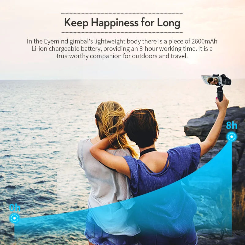 EYEMIND карданный 3-осевой стабилизатор для смартфона экшн-камеры GO Pro Камера Ручной Bluetooth APP селфи-палка для камеры