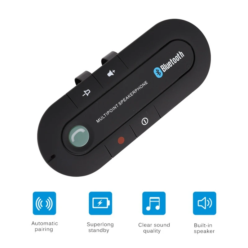 Bluetooth Handsfree Car Kit Беспроводной уличный динамик телефон MP3 музыкальный плеер hands free