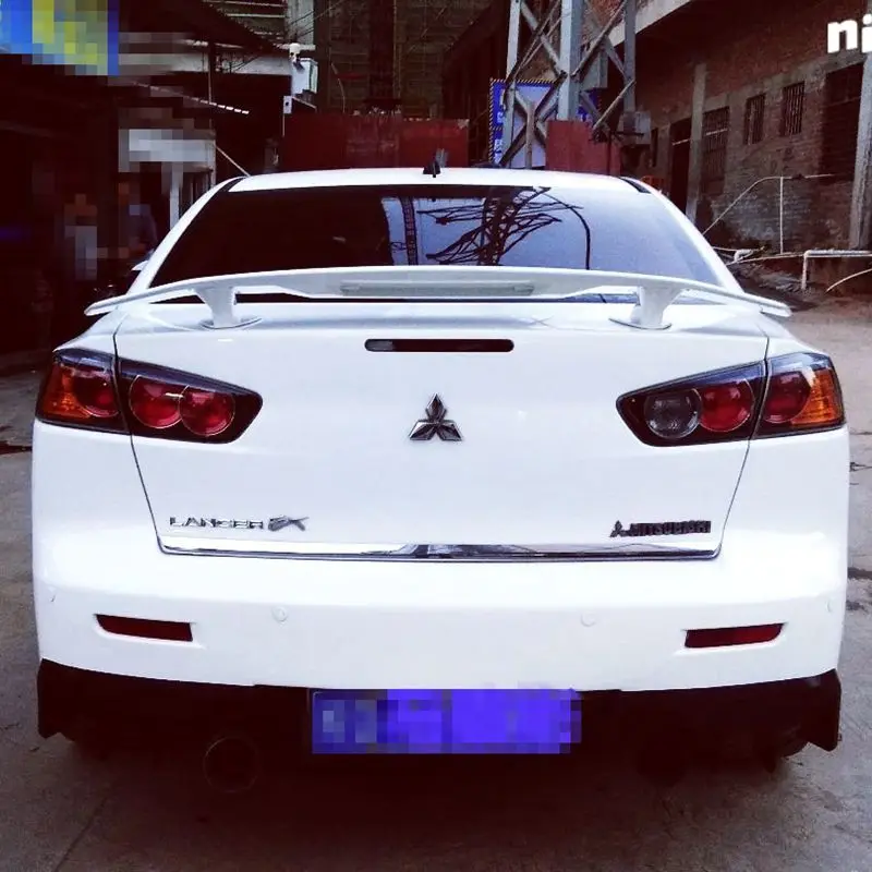 Для Mitsubishi Lancer 2010 2011 2012 2013 ABS Материал светодиодный светильник праймер цвет украшение в виде хвостового крыла задний спойлер багажника