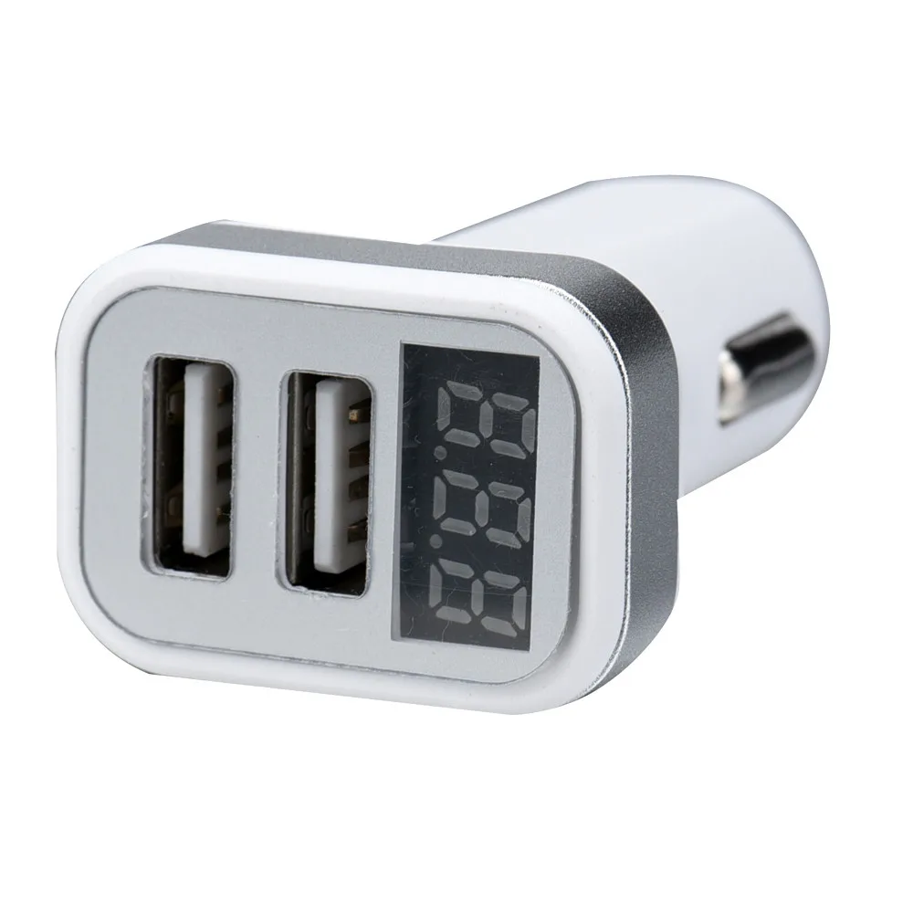 Новый Стайлинг автомобильный двойной USB-порт 5 в 3 1 а мини-зарядное устройство для