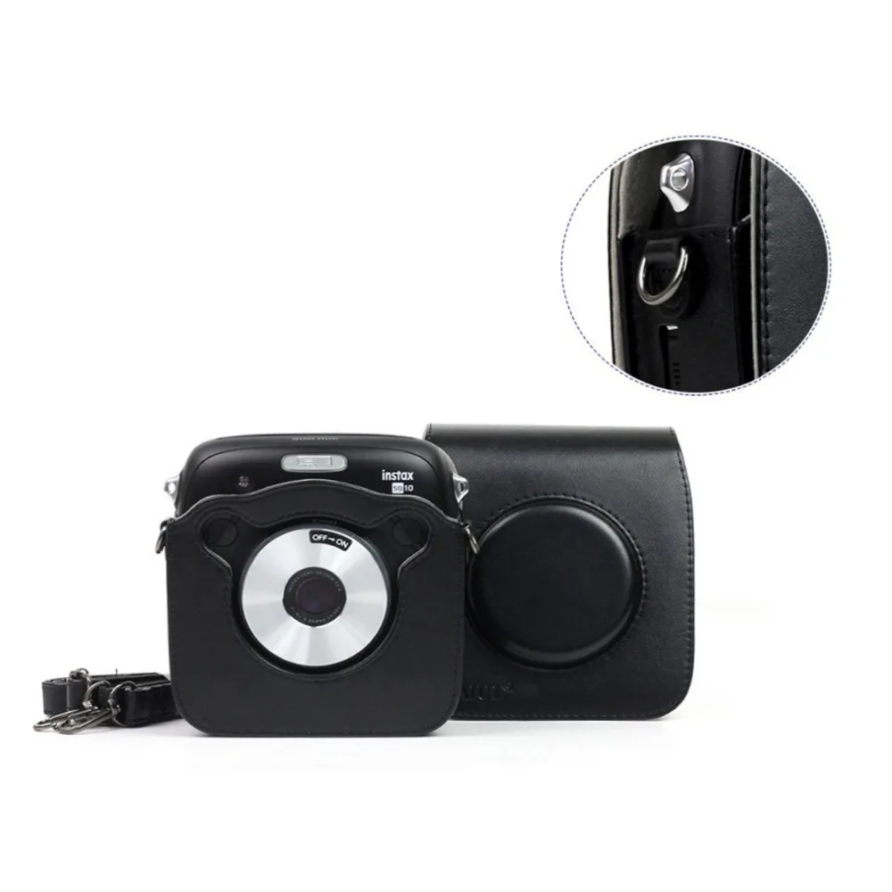 7 в 1 Набор аксессуаров для Fujifilm Instax Square SQ10/черный чехол камеры/пленка