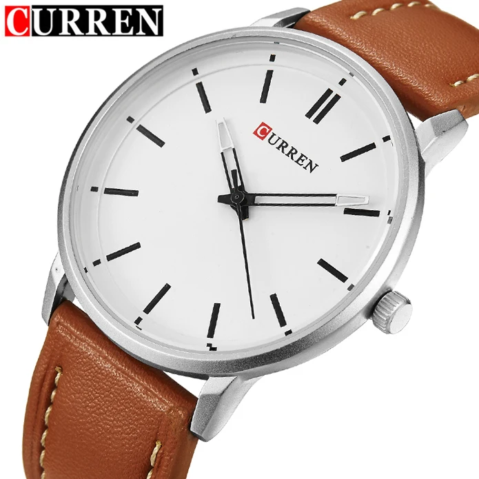 Новая Мода Curren Роскошные брендовые для мужчин часы мужчин's кварцевые мужской