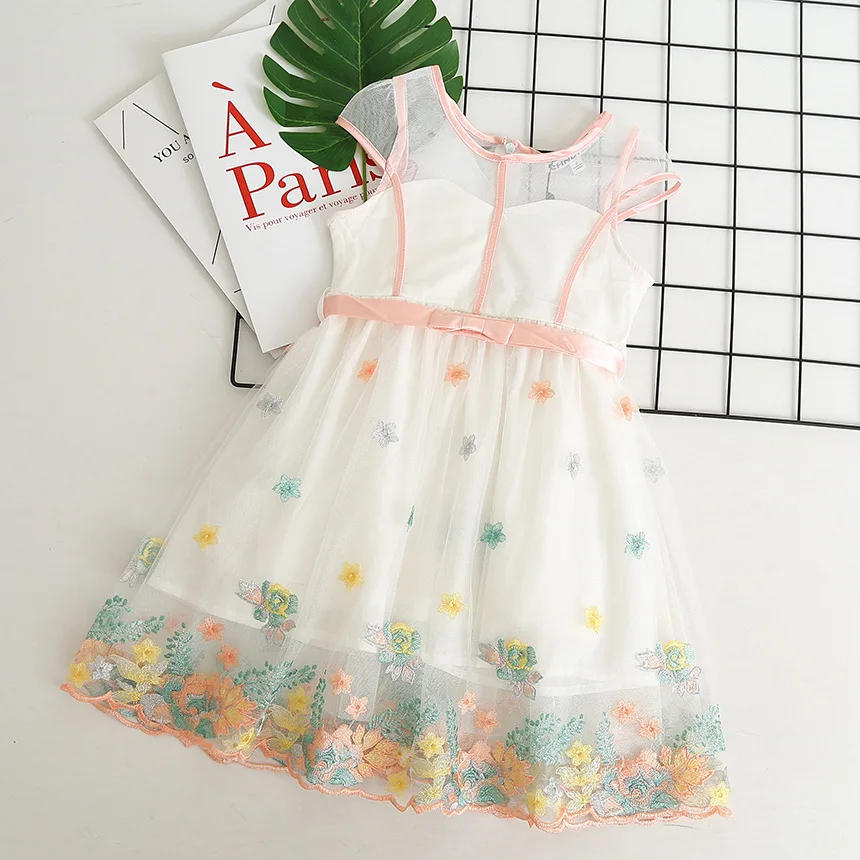 DKDGNY 3-10 Year Girls Lace Dress Princess for Baby Summer 2018 Kids Brand Party Dresses Children Clothing | Детская одежда и