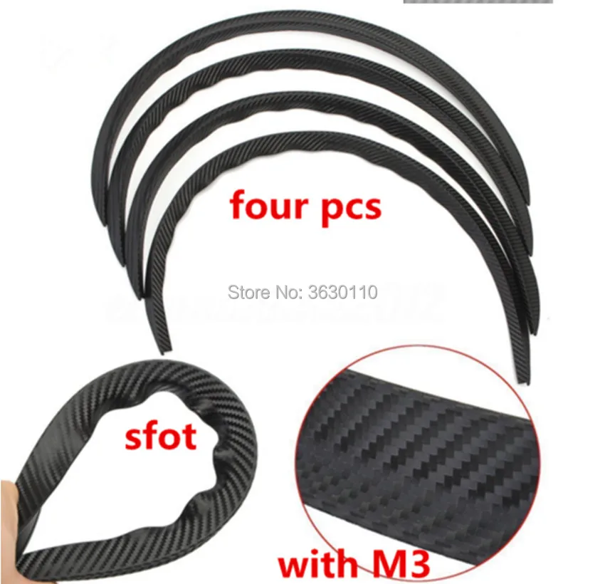 4pcs Soft car rim wheel hub eyebrow decorative Auto Tire anti-sediment sticker car-styling for toyota bmw vw ford hyundai | Автомобили и