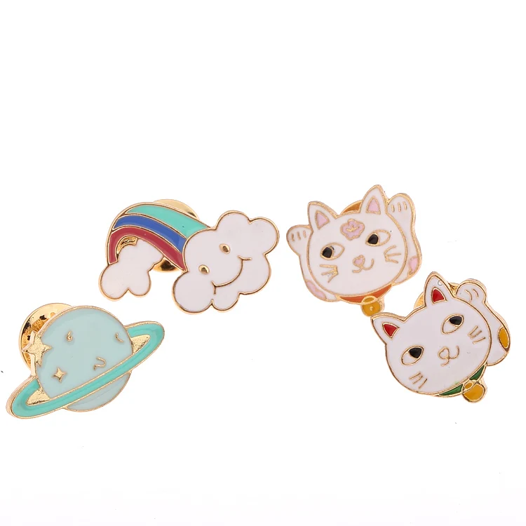 Hzew модные аксессуары персидская кошка счастливый кот брошь улыбающаяся