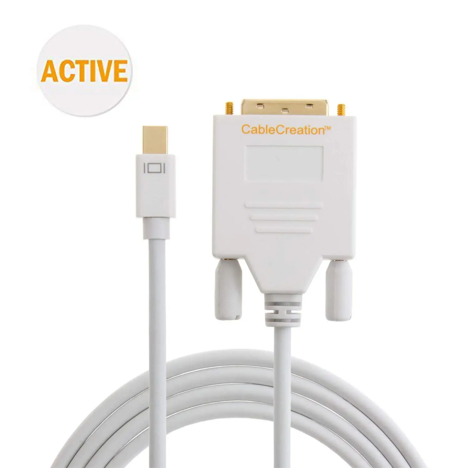Mini DP to DVI JORINDO (Active) DisplayPort кабель (совместимый с портом Thunderbolt) 6 футов белый