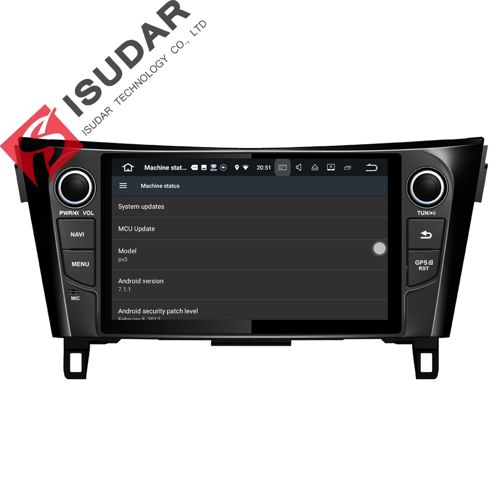 Android 7.1.1 автомаогнитола 2 Дин 9 дюймов для Nissan/Qashqai/X Trail 2014 2015 2016 2017 ГБ оперативной