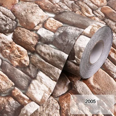 2005 3D самоклеющиеся обои в рулоне для кухни, ванной комнаты, ПВХ, водонепроницаемые кирпичные обои для гостиной, ТВ, фон для спальни, Настенный декор - Цвет: 2005