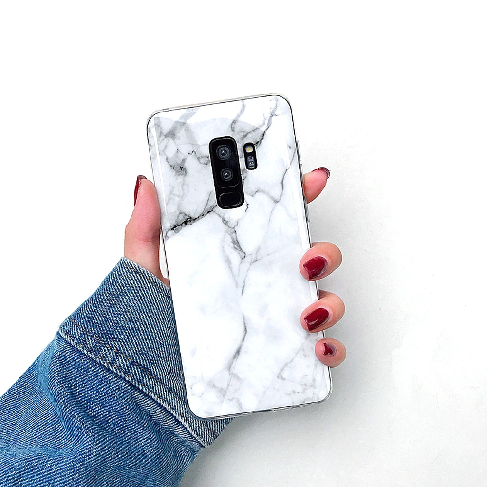 Marble Smooth Case For Samsung Galaxy S9 S8 Plus S10 Lite Note 8 9 S7 Edge Luxury Fashion Ultra thin TPU Cases Cover Shell | Мобильные