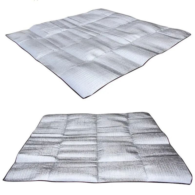 Водонепроницаемая алюминиевая пленка EVA коврик для кемпинга складные коврики