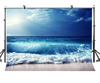 150x220cm sea wave backdrop blue sea rough sea rush photography background for camera photo props