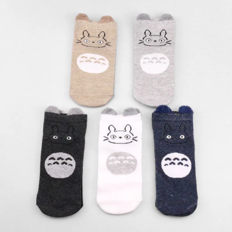 17 socks Летние женские носки-башмачки в горошек с изображением лисы; носки-башмачки для девочек; хлопковые короткие носки; забавные уличные носки; тапочки; Meias; Подарочная коробка - Цвет: 17 socks