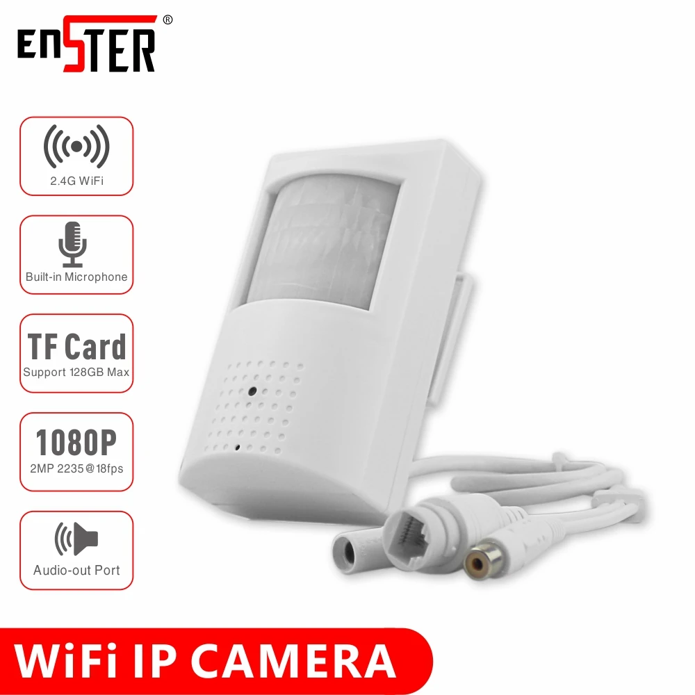 IP камера ENSTER 2 МП ИК проводная Wi Fi TF карта запись видео и аудио|Камеры