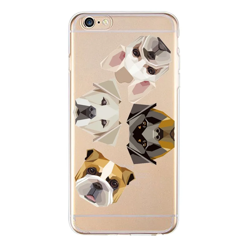 Fox Soft Clear TPU Phone Case For iPhone 4/4s 5 5s 6 6plus 7 8plus x Silicone Panda Cat Dog Print Cover Free Shipping | Мобильные