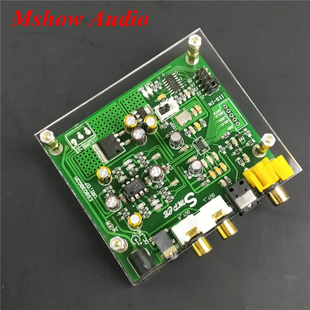 Новый ES9038 ES9038Q2M DAC декодер плата поддержка IIS DSD DOP 384 кГц Бесплатная